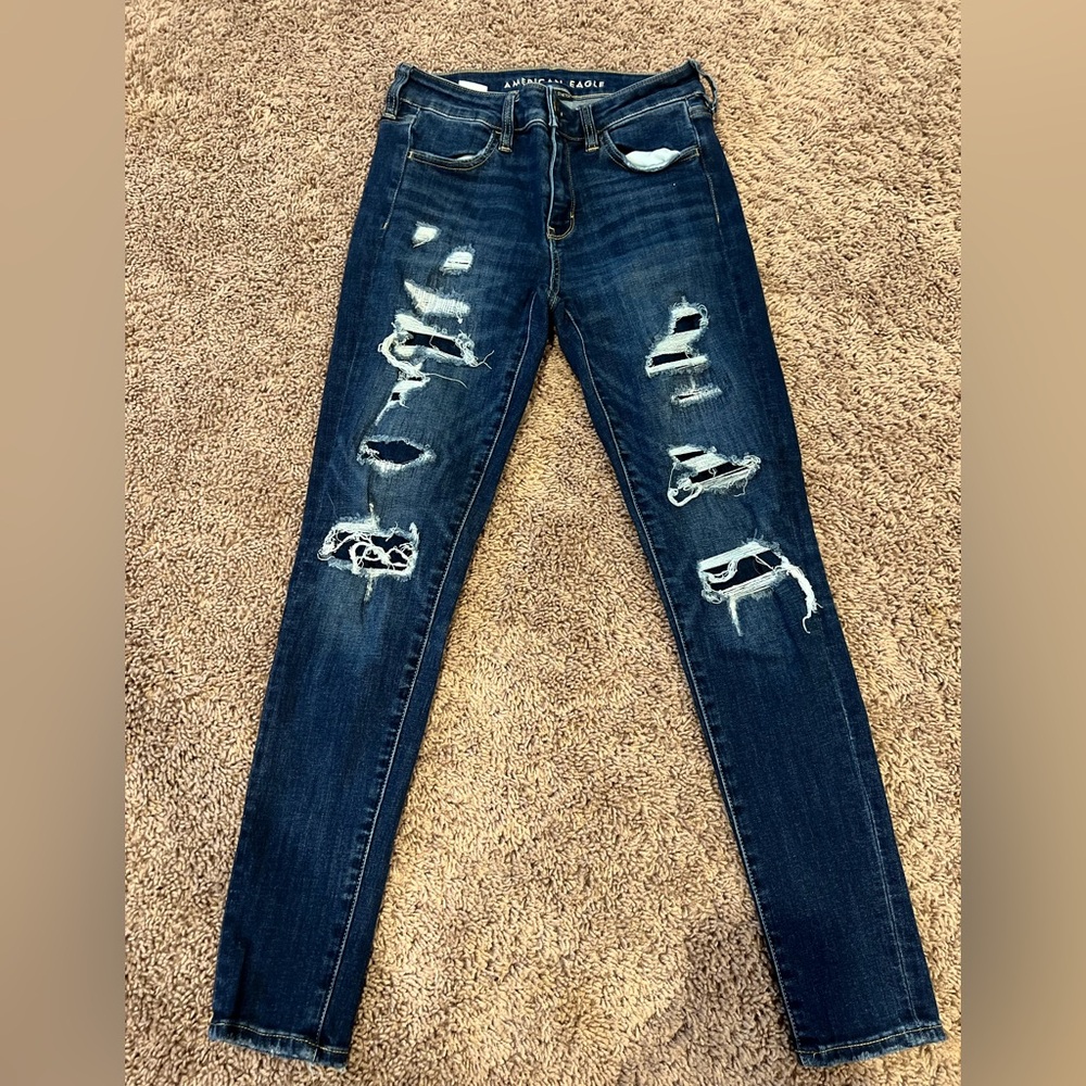 American Eagle Distressed Blue Women's Jeans